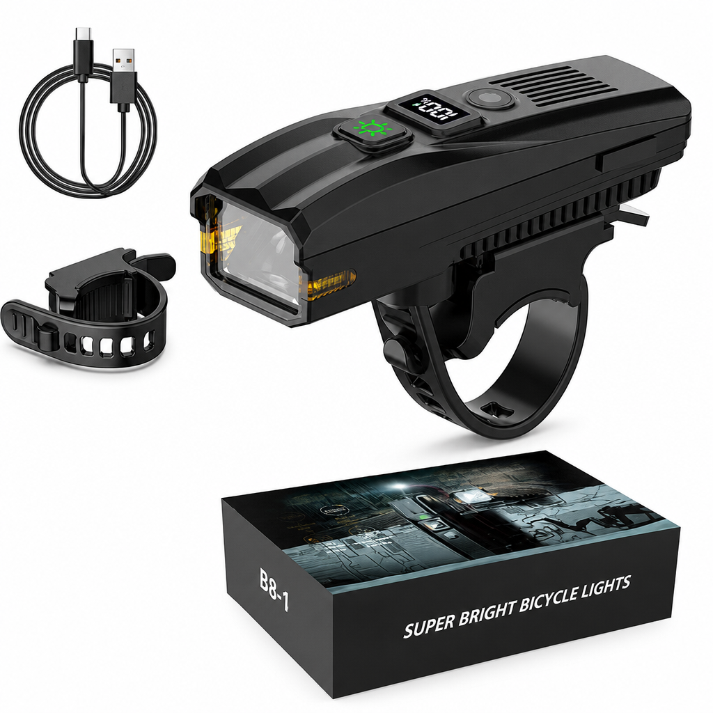 Rechargeable Bright LED Night Riding Bicycle Headlight
