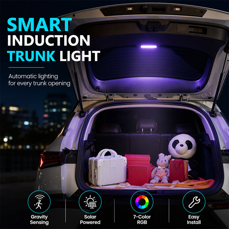 Solar-Powered Car Trunk Auto-Induction Light