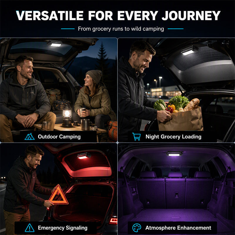 Solar-Powered Car Trunk Auto-Induction Light