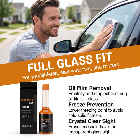 🔥50% OFF 🚗New Arrival! Car Windscreen Oil Film Cleaner – Cut Through Grease & Road Grime, See the Road More Clearly on Night & Rainy Drives 🌧️