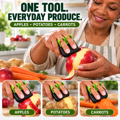 🥳2026 HOT SALE🥳💞50K+ SOLD! 🥕✌️ BUY MORE, GET MORE FREE! Two-Finger Vegetable Peeler – stainless steel blade, two-finger grip. 2/5/8-pc bundles! 🔪💚