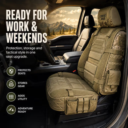 💥 Limited Time-50% OFF 🚙  Durable Tactical Truck Seat Cover ✨ Storage,Protection & All- Day Comfort