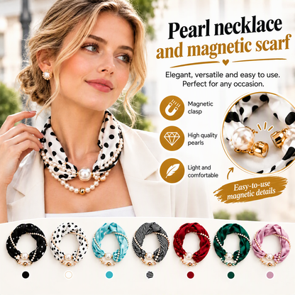 ⏳Limited-time 50% off⏰Pearl Scarf Necklace🫧📿