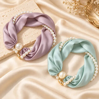 ⏳Limited-time 50% off⏰Pearl Scarf Necklace🫧📿