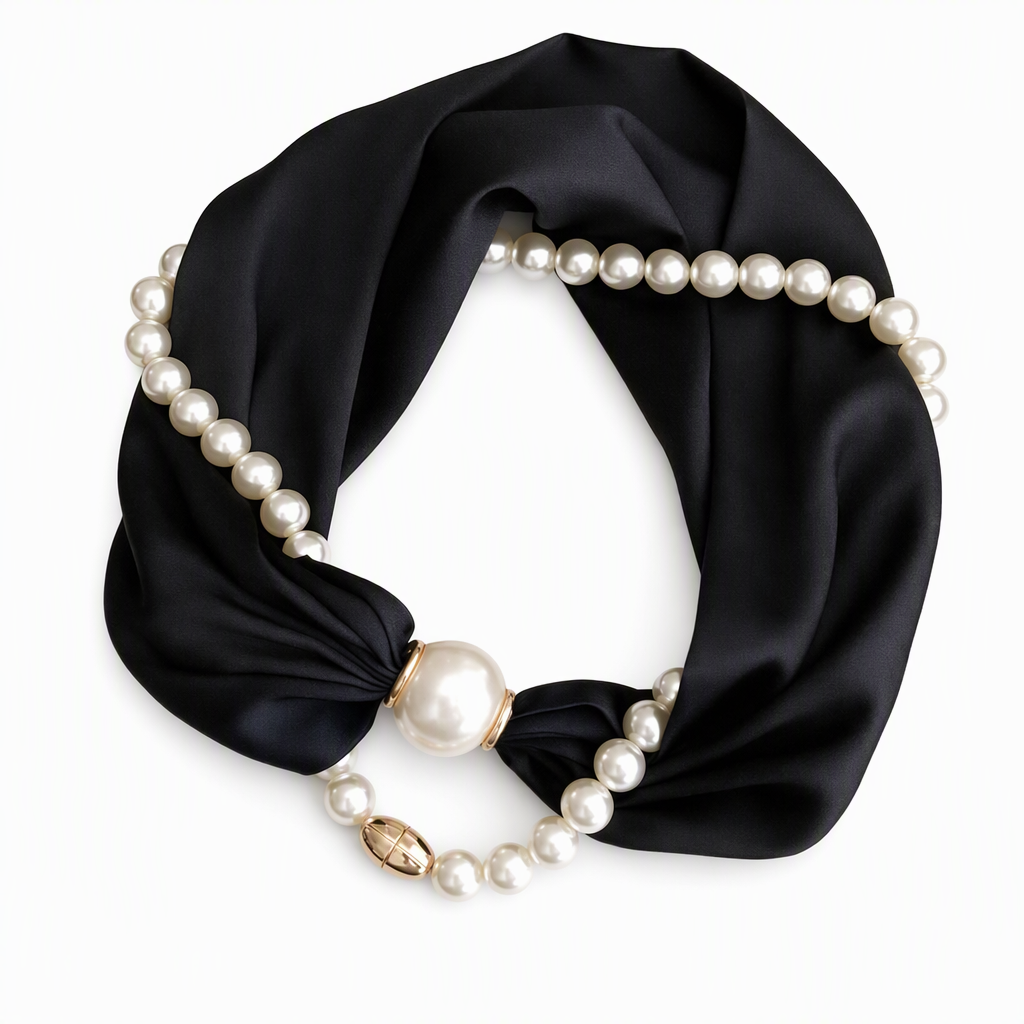 ⏳Limited-time 50% off⏰Pearl Scarf Necklace🫧📿