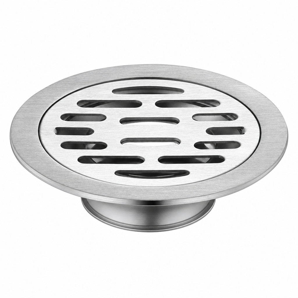 🔥50% OFF LIMITED TIME🔥Brushed Stainless Steel Round Floor Drain with Deodorizing Core for Bathroom and Washing Machine