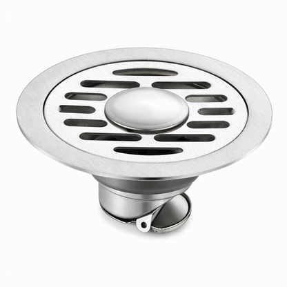 🔥50% OFF LIMITED TIME🔥Brushed Stainless Steel Round Floor Drain with Deodorizing Core for Bathroom and Washing Machine