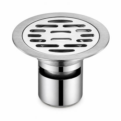 🔥50% OFF LIMITED TIME🔥Brushed Stainless Steel Round Floor Drain with Deodorizing Core for Bathroom and Washing Machine