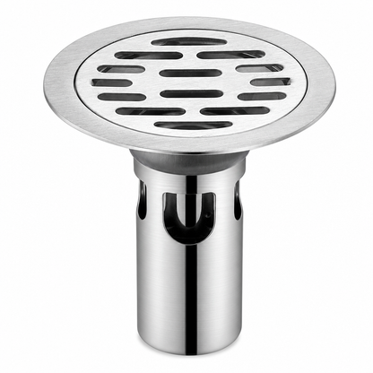 🔥50% OFF LIMITED TIME🔥Brushed Stainless Steel Round Floor Drain with Deodorizing Core for Bathroom and Washing Machine