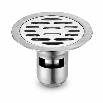 🔥50% OFF LIMITED TIME🔥Brushed Stainless Steel Round Floor Drain with Deodorizing Core for Bathroom and Washing Machine