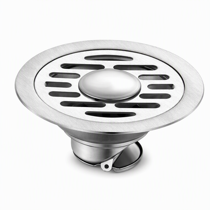 🔥50% OFF LIMITED TIME🔥Brushed Stainless Steel Round Floor Drain with Deodorizing Core for Bathroom and Washing Machine