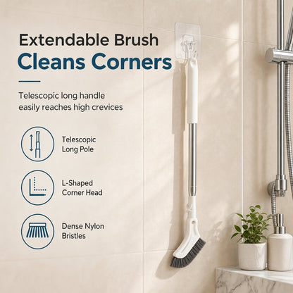 Multifunctional Extendable Long Handle Floor Scrub Brush