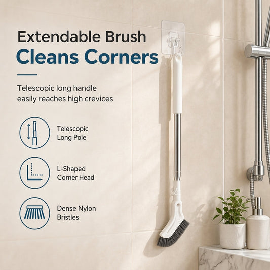 Multifunctional Extendable Long Handle Floor Scrub Brush