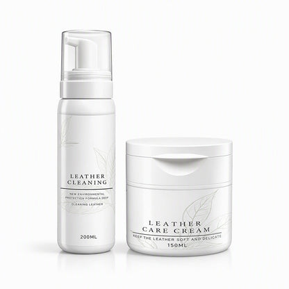 ⏳Limited-time 50% off⏰Professional Luxury Leather Cleaner and Nourishing Care Cream Set👜✨