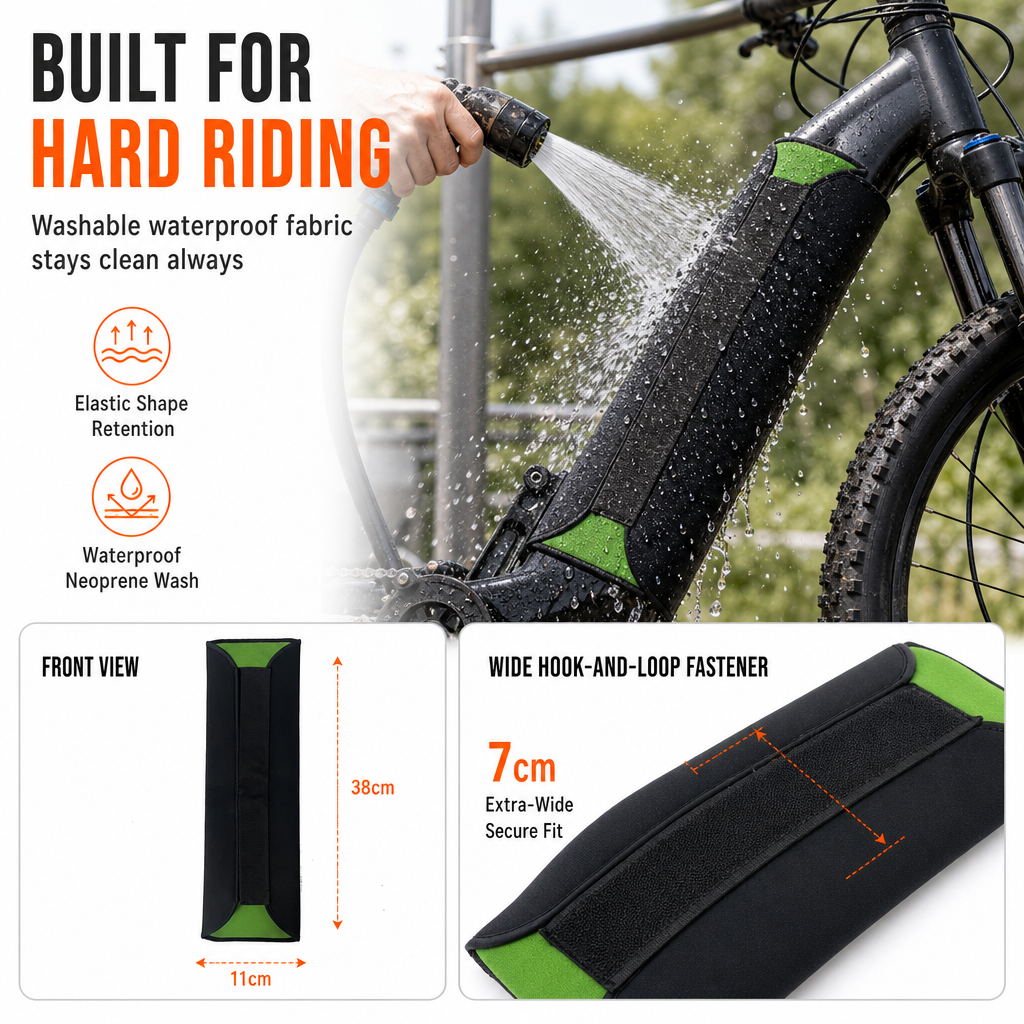 Electric Bike Lithium Battery Cover Neoprene Waterproof Dustproof and Cold Protection Protective Sleeve for E-Bike Frame