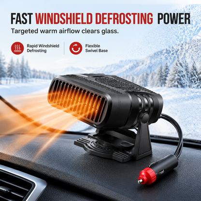 Portable 12V 24V Car and Windshield Defroster with Air Purifier for Vehicles