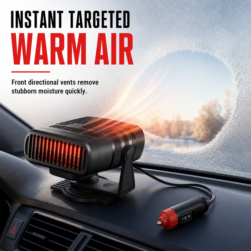 Portable 12V 24V Car and Windshield Defroster with Air Purifier for Vehicles