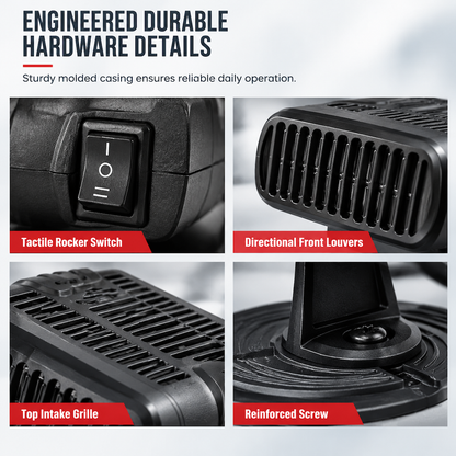 Portable 12V 24V Car and Windshield Defroster with Air Purifier for Vehicles