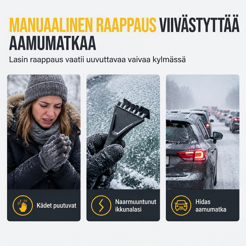 🖤❄️🔥 Black Friday - 50%OFF!🚗⚡ Electric Windshield Snow and Ice Removal Tool for Cars: Helps Quickly Clear Snow Accumulation in Winter🌨️🧊💨