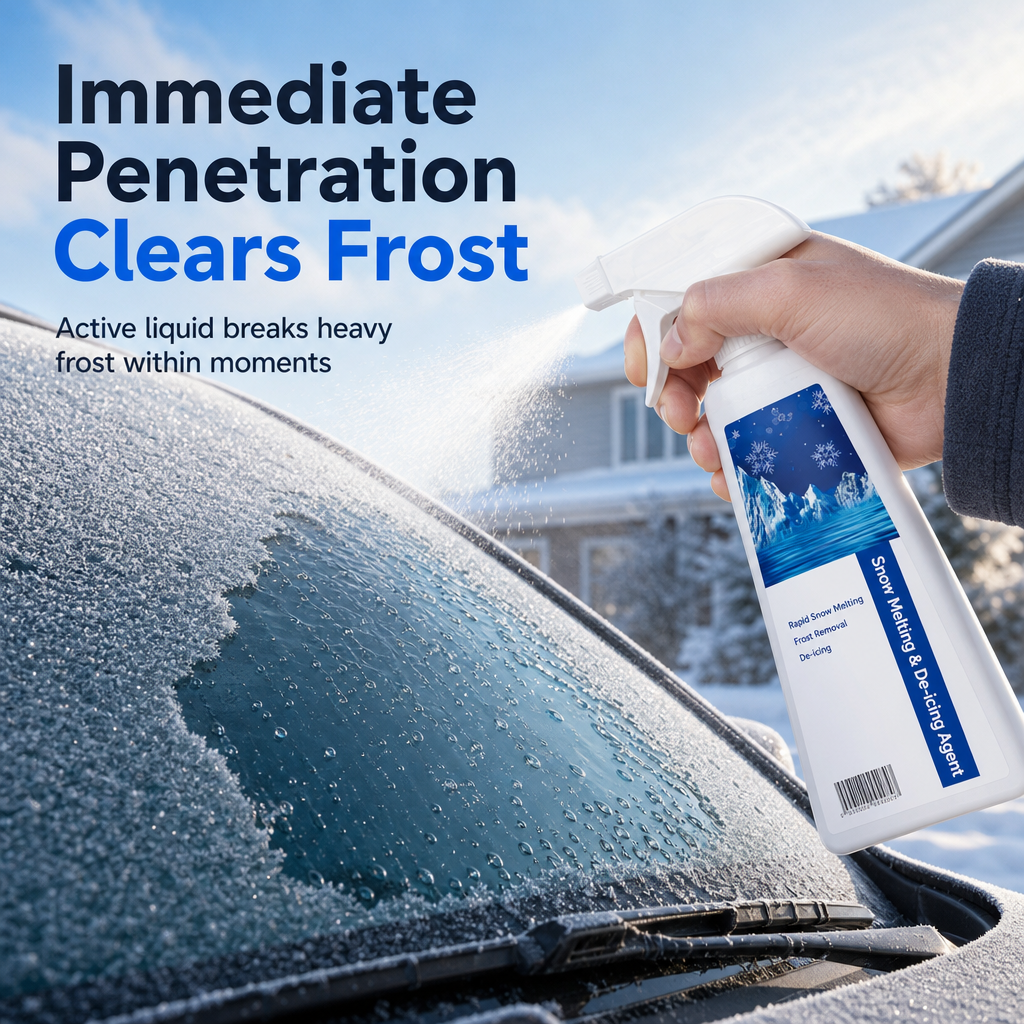 Multi Purpose Winter Snow Melting and Deicing Agent for Fast Defrosting and Anti Refreeze Protection Safe for Parts