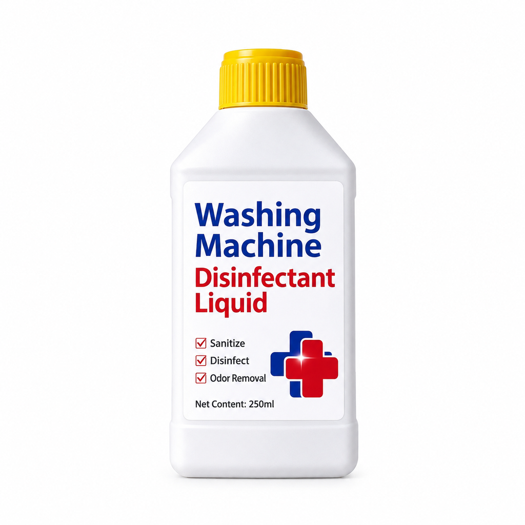 Washing Machine Cleaner and Disinfectant Liquid for Front and Top Load Washers Odor Eliminating and Sanitizing Solution