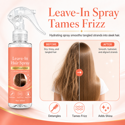 ✨ Leave-In Detangling Hair Spray – Frizz Control & Smooth Shine | 100ml