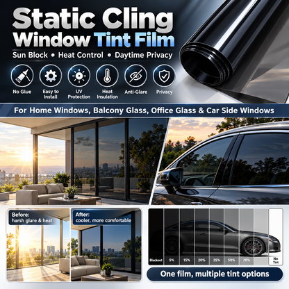 🥳2026 HOT SALE🥳💞50K+ SOLD! 🌞🛡️ 50% OFF! Multi-Purpose Window Tint Film – UV protection, heat reduction & privacy. Scratch-resistant for car, home & office glass! ✨✅