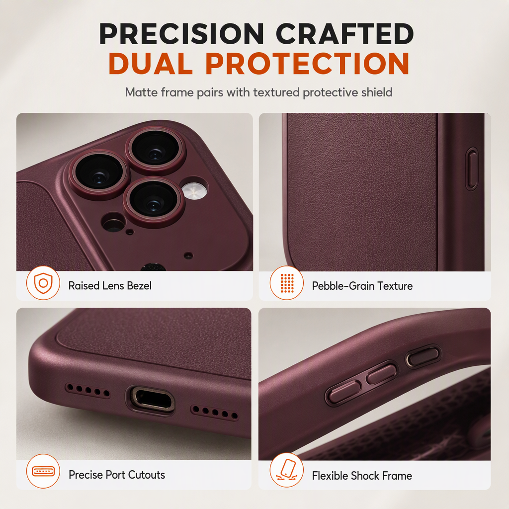 Two-in-One Shockproof Jelly Phone Case with Large Window and Integrated Lens Protector