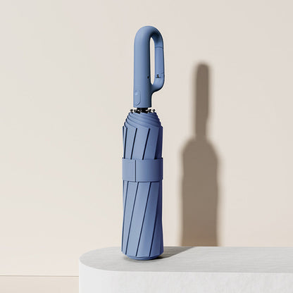 High-End Reinforced Automatic Folding Umbrella for Sun and Rain