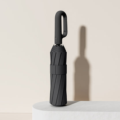High-End Reinforced Automatic Folding Umbrella for Sun and Rain