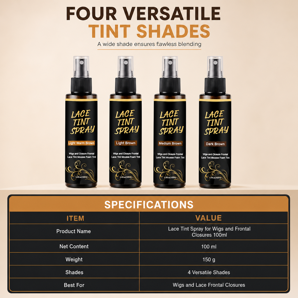 Lace Tint Spray for Wigs 100ml Wig Lace Dyeing and Care Spray