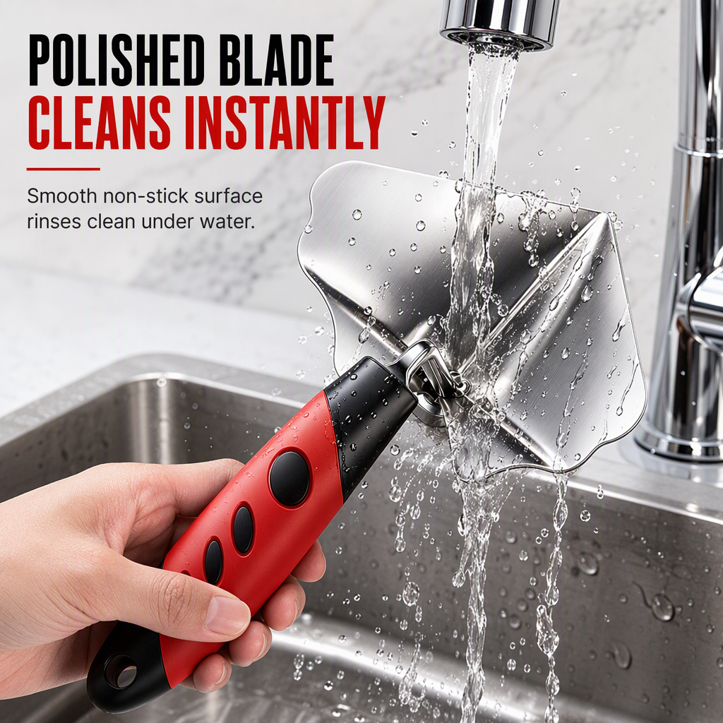 Stainless Steel Corner Trowel with Rubber Handle