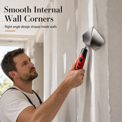 Stainless Steel Corner Trowel with Rubber Handle