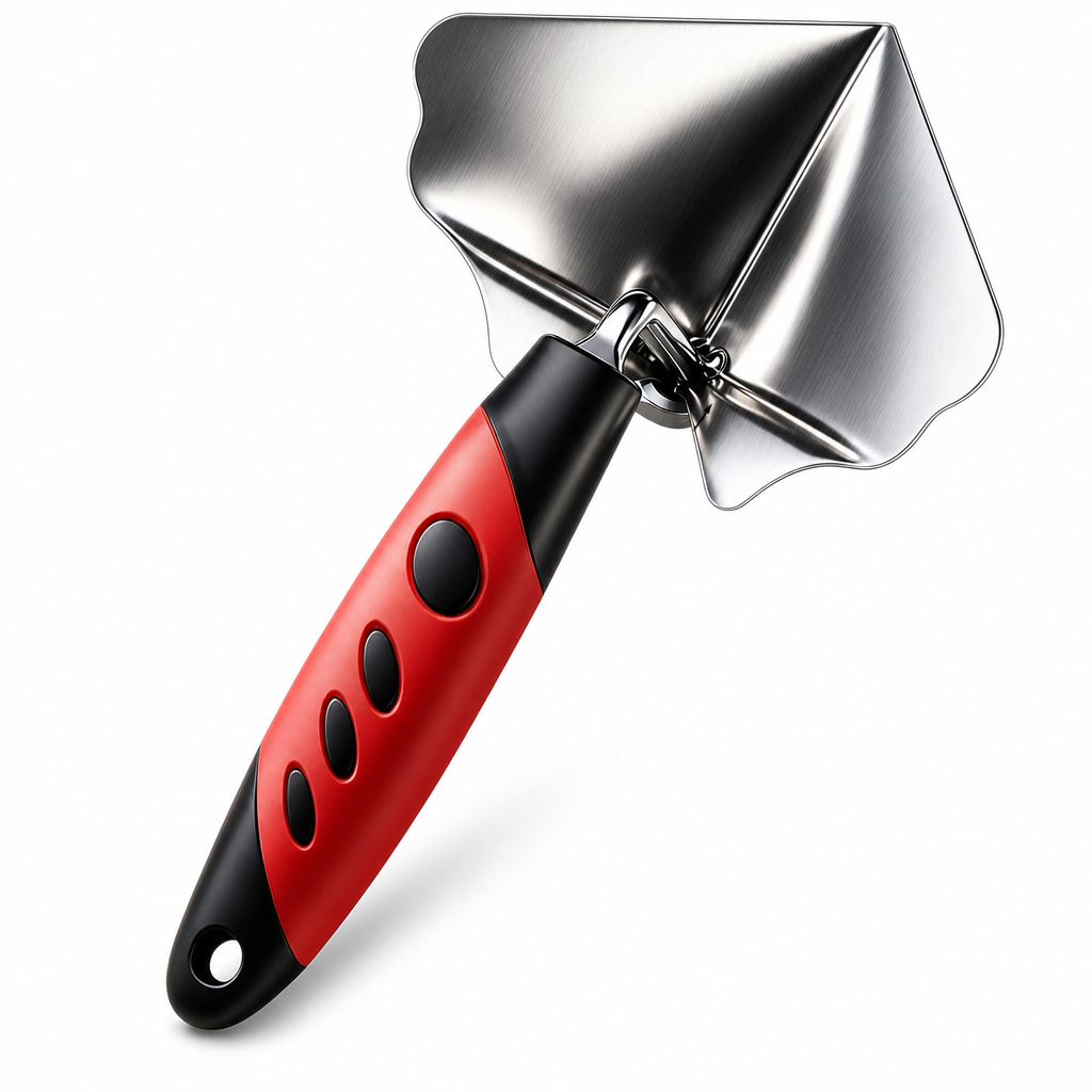 Stainless Steel Corner Trowel with Rubber Handle
