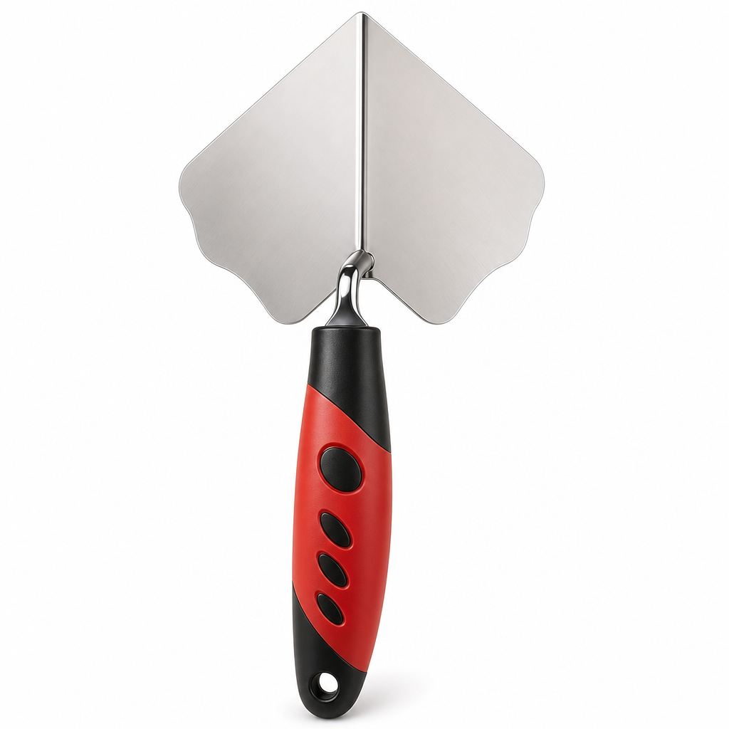 Stainless Steel Corner Trowel with Rubber Handle