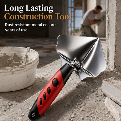 Stainless Steel Corner Trowel with Rubber Handle