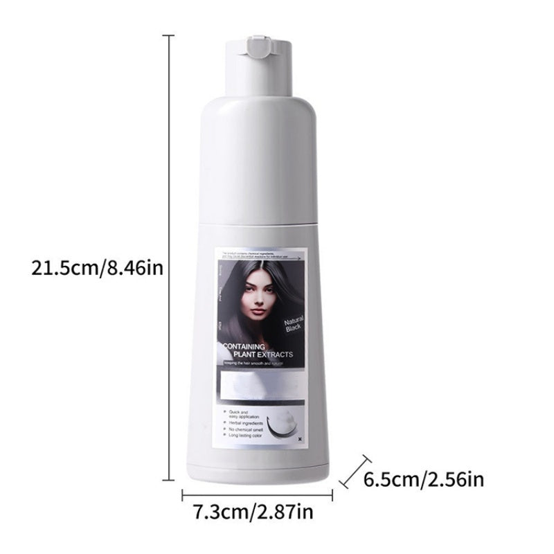 3-In-1 Long-Lasting Natural Hair Dye Shampoo