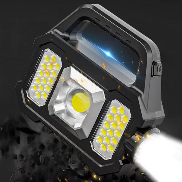 🔦✨ Ilumina Brasil LED Torch – 50% OFF! 500 lumens, solar + USB charging, 100-200m beam – never be left without light. ☀️