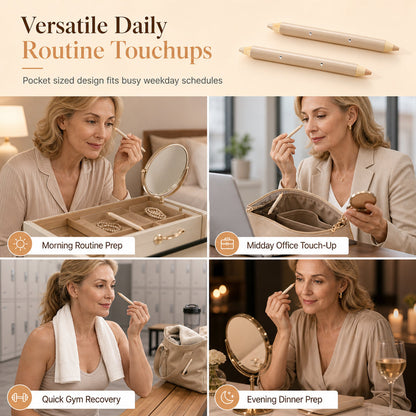 Dual Ended Hydrating Concealer Pen Crease Resistant and Moisturizing Face Makeup for Beginners to Cover Marks and Spots