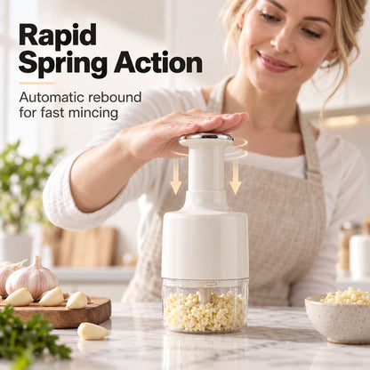 Multi-Function Manual Press Garlic Chopper