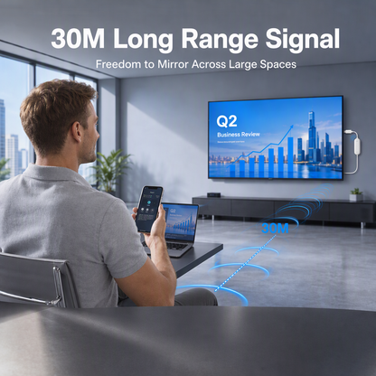Wireless Display Dongle for Phone, TV, and Projector