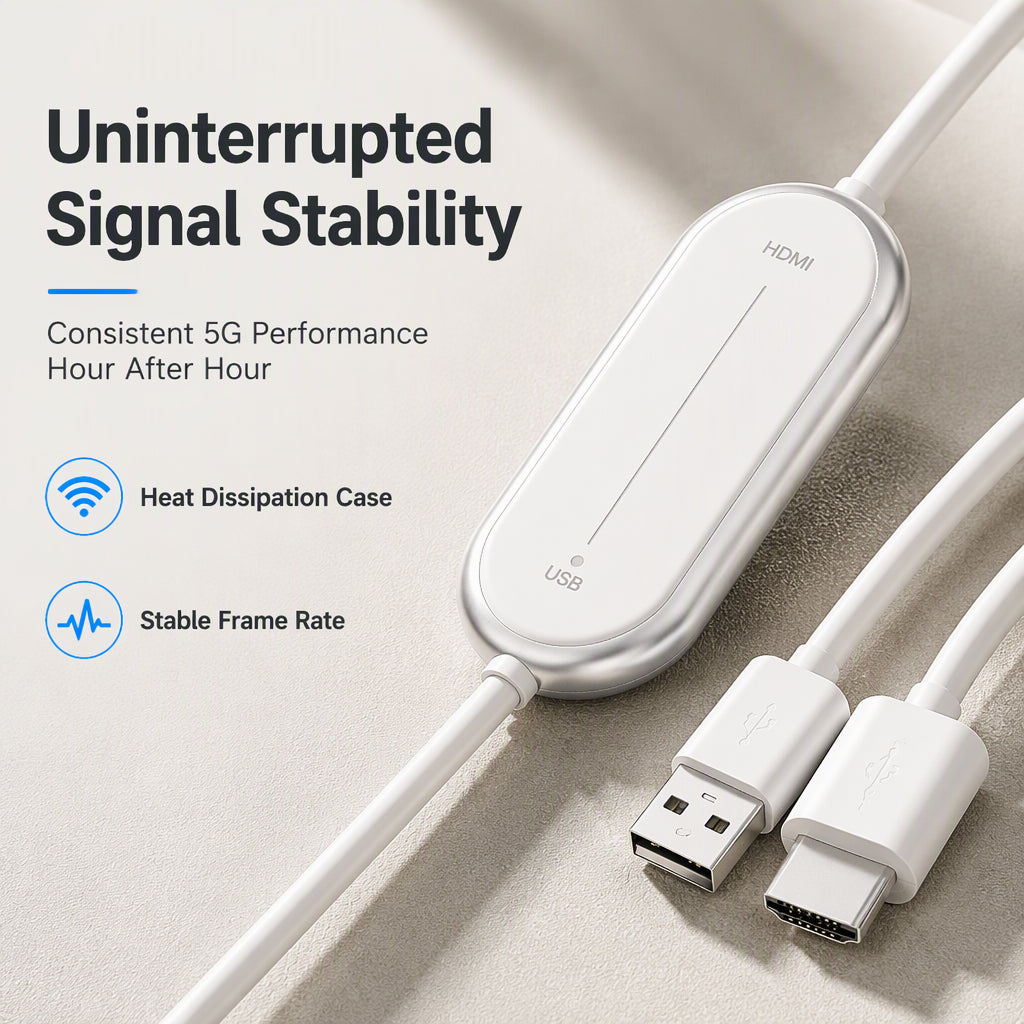 Wireless Display Dongle for Phone, TV, and Projector