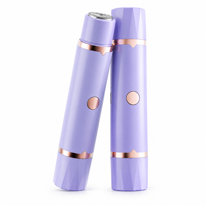 Portable Electric Hair Remover – dual-head body & bikini trimmer, gentle foil mesh & sensitive-area guards