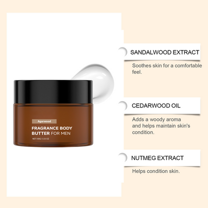 📢📢50% OFF !! ⏰Men's Agarwood Fragrance Body Butter