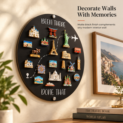 Travel Magnet Board and Souvenir Magnet Display Board for Wall Decor