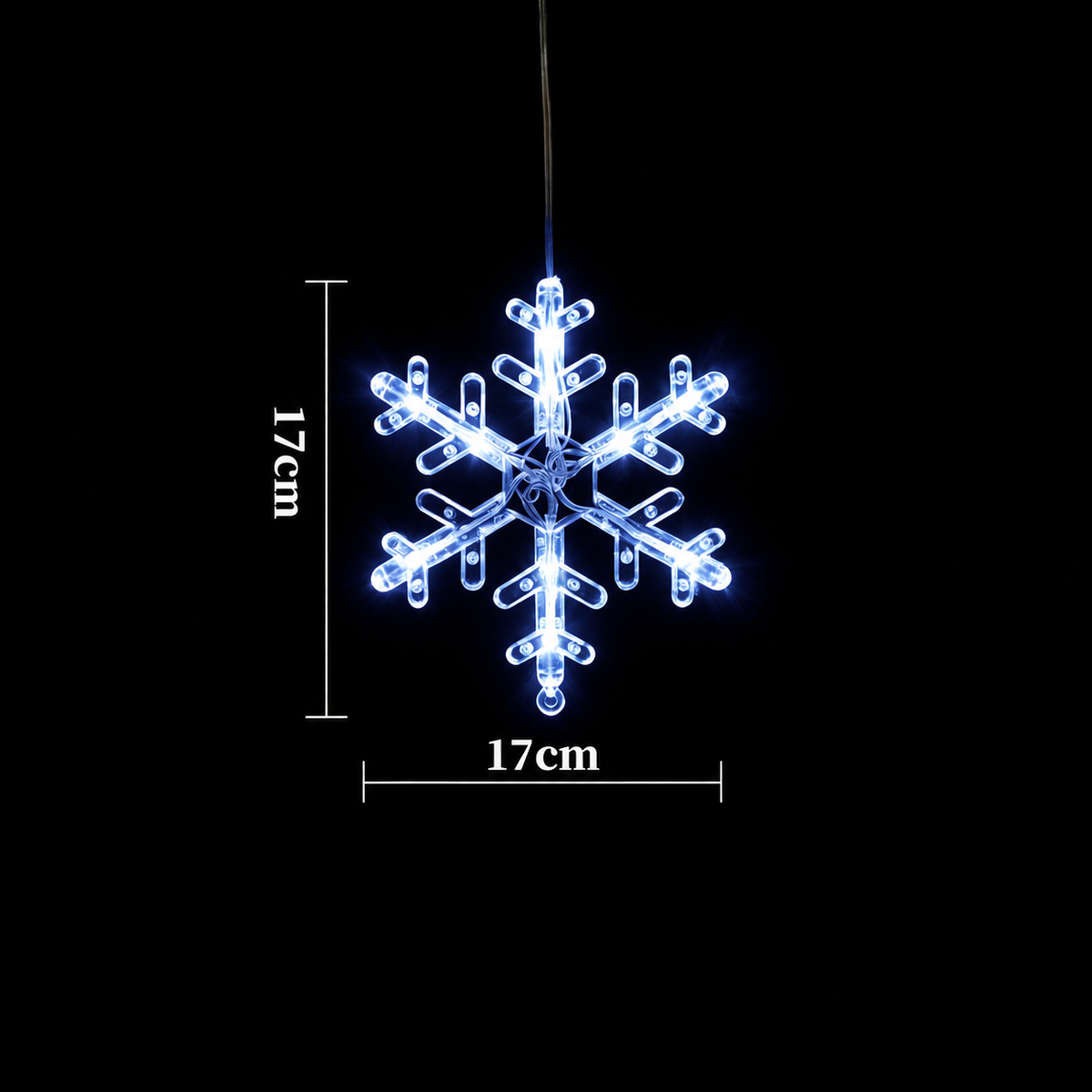 Battery-Operated LED Christmas Window Lights