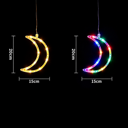Battery-Operated LED Christmas Window Lights