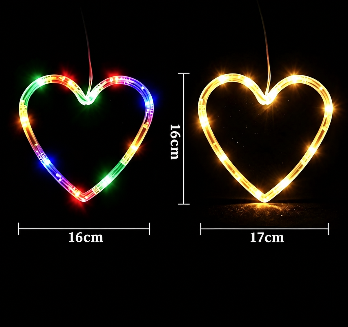 Battery-Operated LED Christmas Window Lights