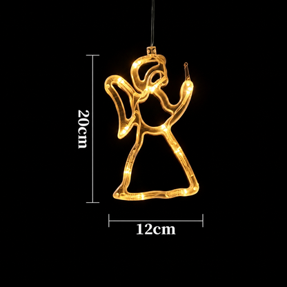 Battery-Operated LED Christmas Window Lights
