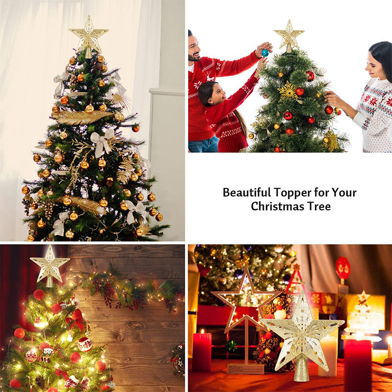 Christmas Tree Star & Snowflake Projection Light